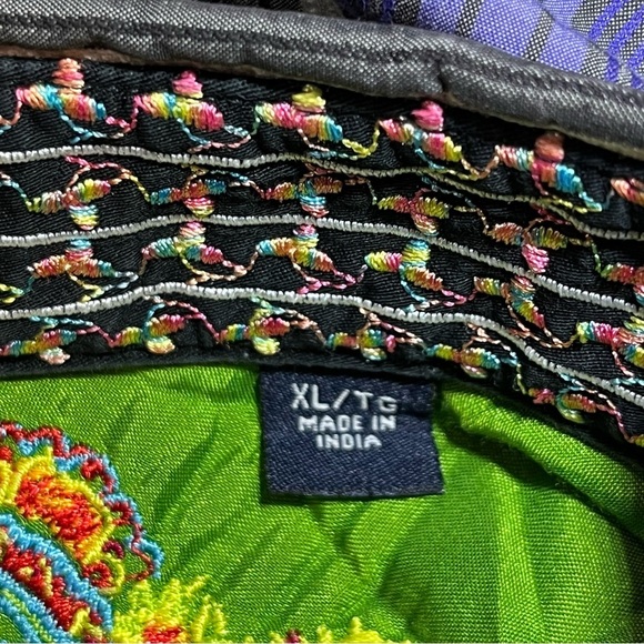 Robert Graham Shirt Mens XL Purple Stripe Button Up Classic Fit Flip Cuff - Picture 5 of 15